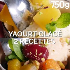 Yaourt glacé aux fruits exotiques