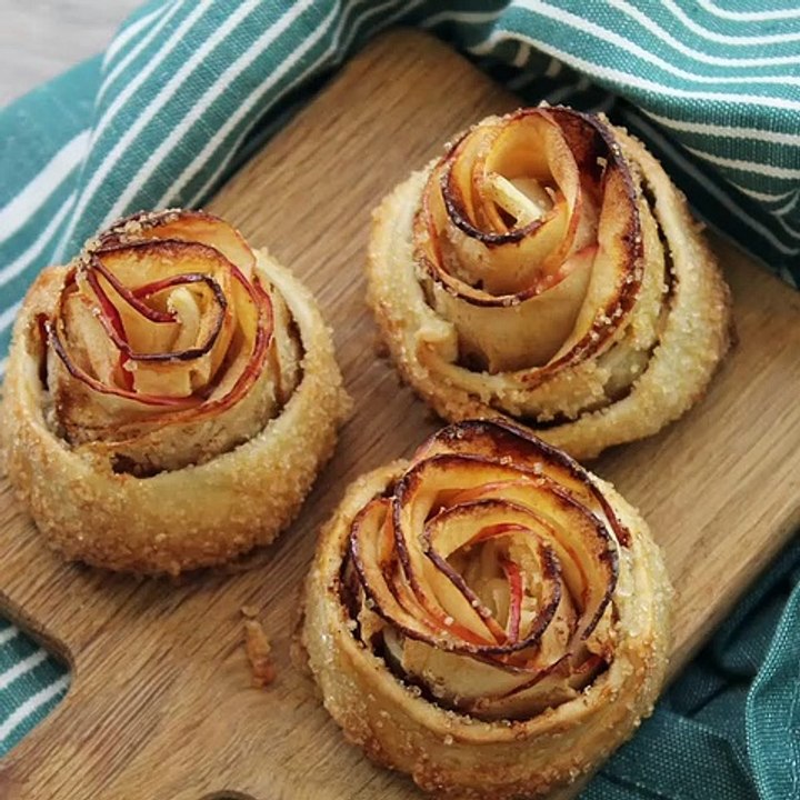 Mini-tartelettes fleurs de pommes