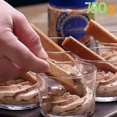 Mousse à la pâte à tartiner Gavottes