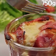 Gratin de tresses de spaghetti