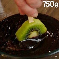Sucettes de kiwi au chocolat