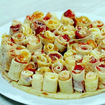 Gâteau bouquet de crêpes au rhum Negrita