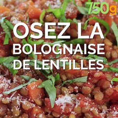 Bolognaise de lentilles