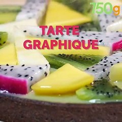 Tarte graphique aux fruits