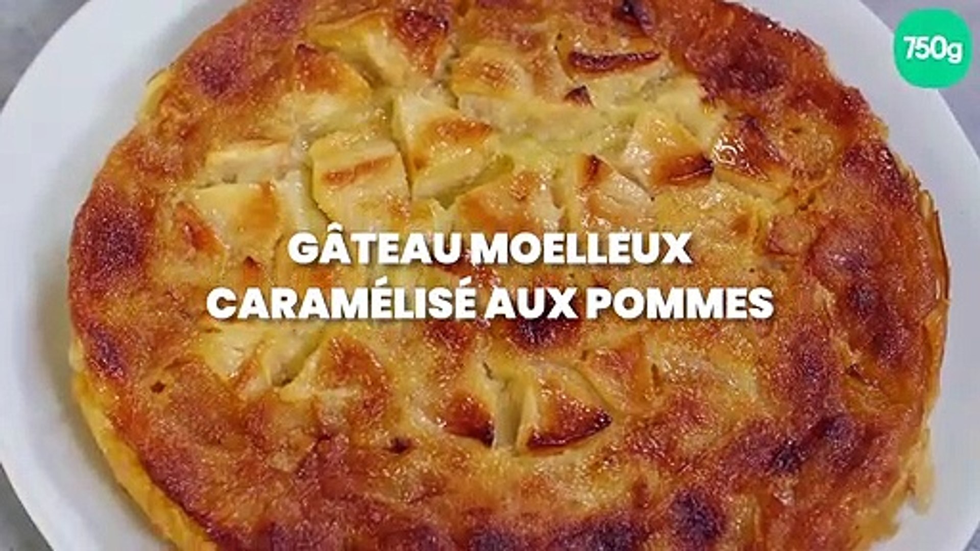 Gateau Moelleux Et Caramelise Aux Pommes Video Dailymotion