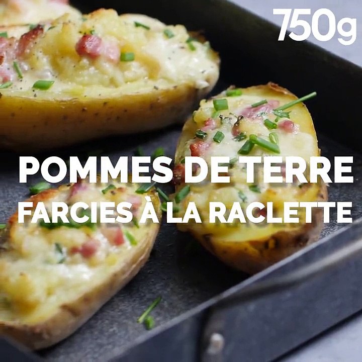 Pommes de terre farcies au fromage à raclette