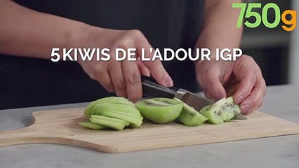 Dôme de panna cotta au Kiwi de l'Adour IGP et au lait de coco