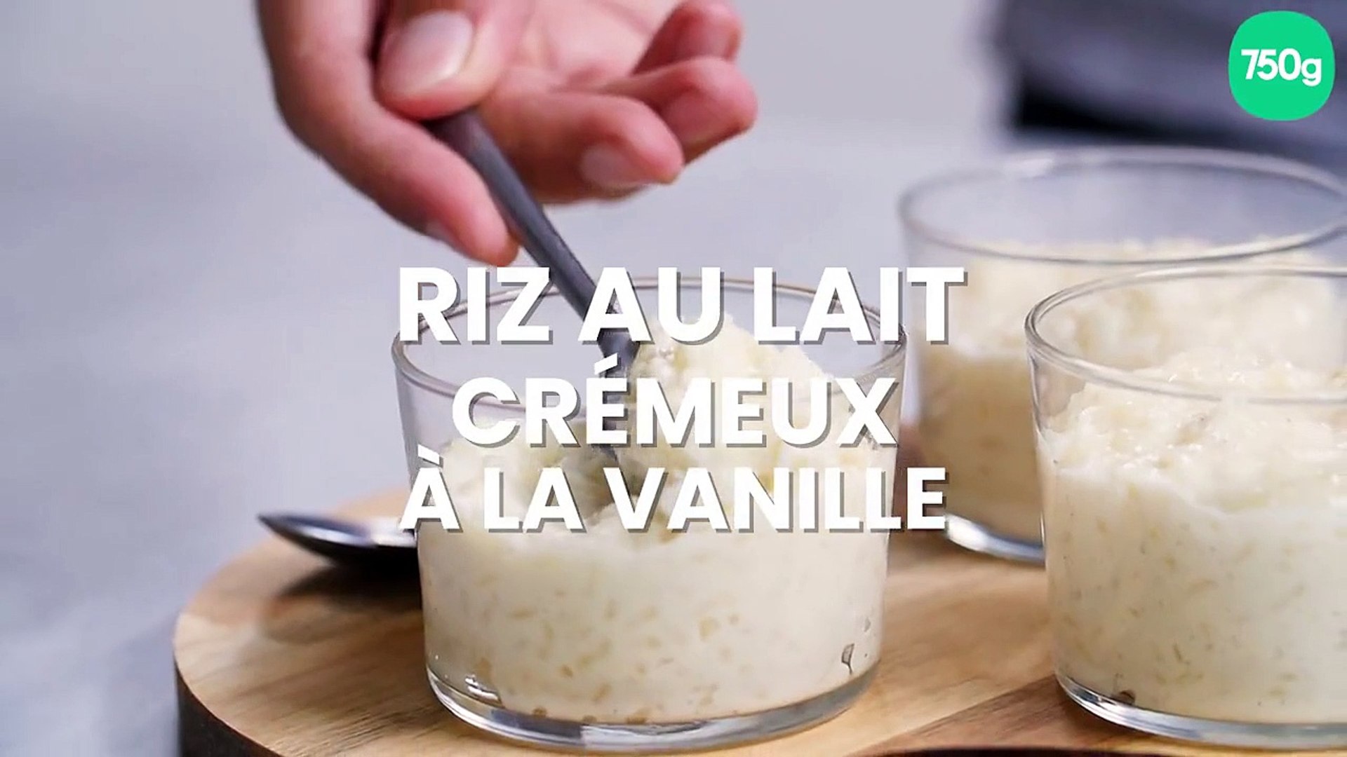 Recette - Riz au lait crémeux à la vanille en vidéo 