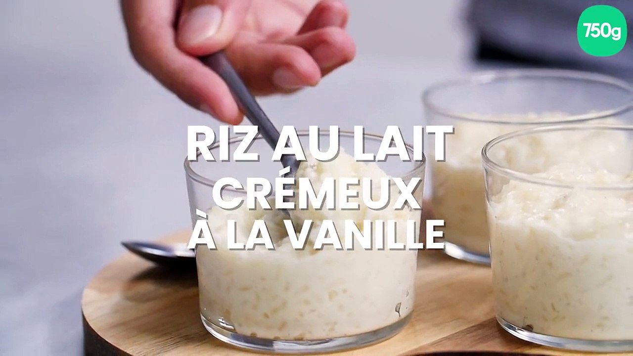 Riz au lait crémeux à la vanille