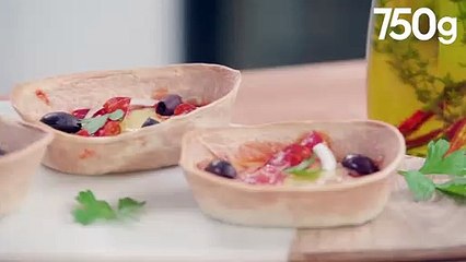 Barquitas façon pizza au chorizo