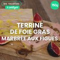 Terrine de foie gras mi-cuit marbré aux figues