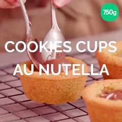Cookies cups au Nutella