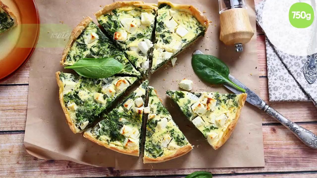 Tarte aux épinards et chèvre