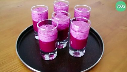Verrines de betteraves bicolores