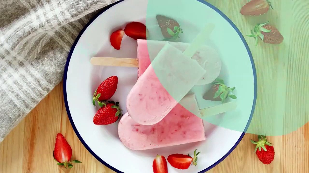 Popsicle aux fraises