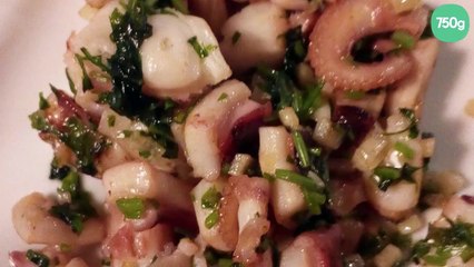 Poulpes sautés en persillade