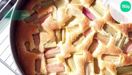 Gâteau à la rhubarbe