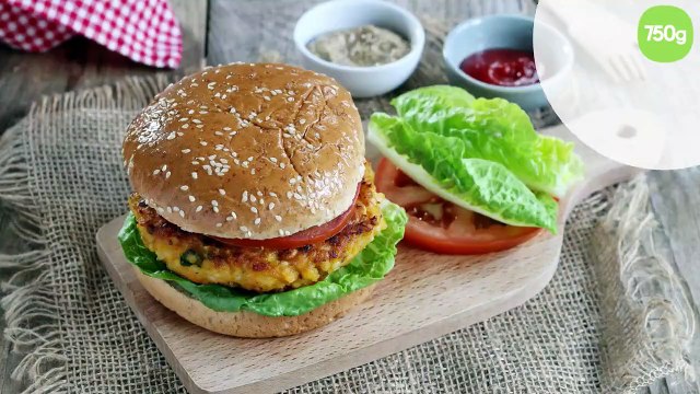 Burger végétarien aux céréales et lentilles