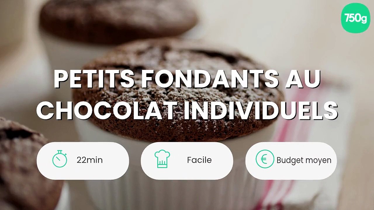 Petits fondants au chocolat individuels