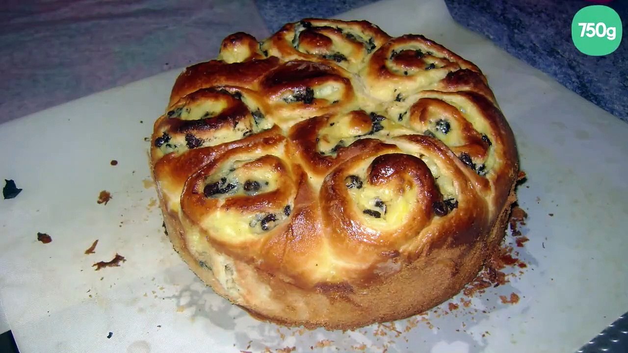 Chinois aux pépites de chocolat et sa crème pâtissière