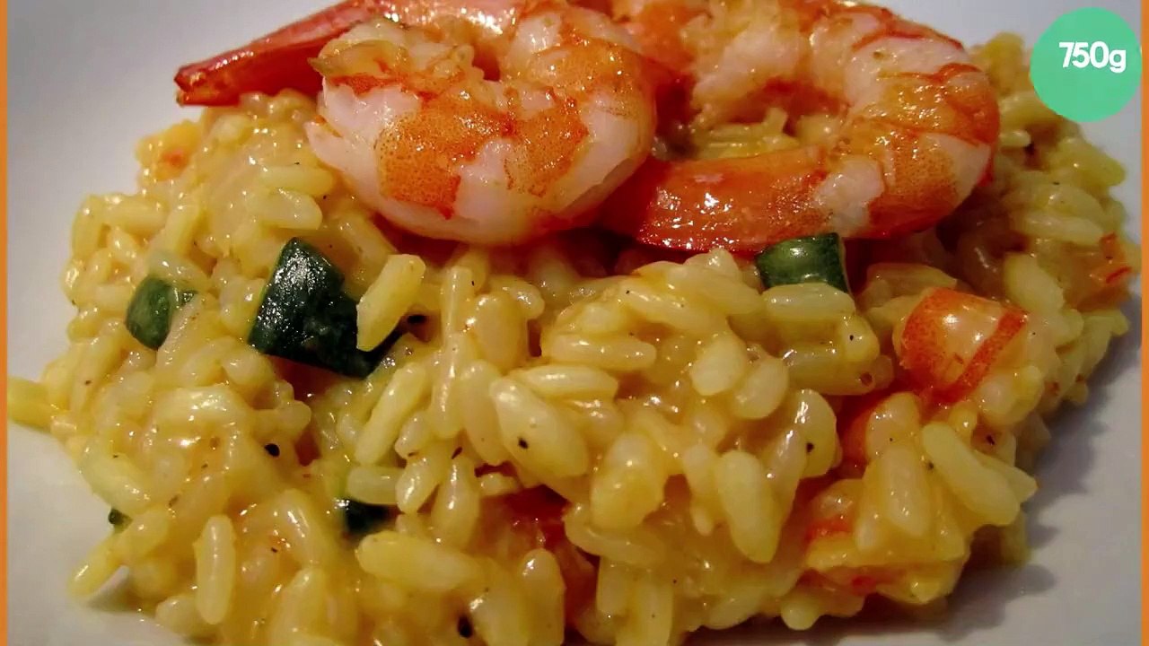 Risotto crevettes et courgettes