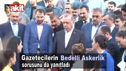 Erdoğan'dan 'bedelli askerlik' açıklaması: Gündemimizde var