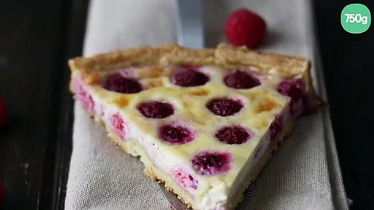 Tarte aux framboises et mascarpone