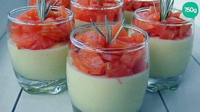 Mousse d'asperges au saumon fumé