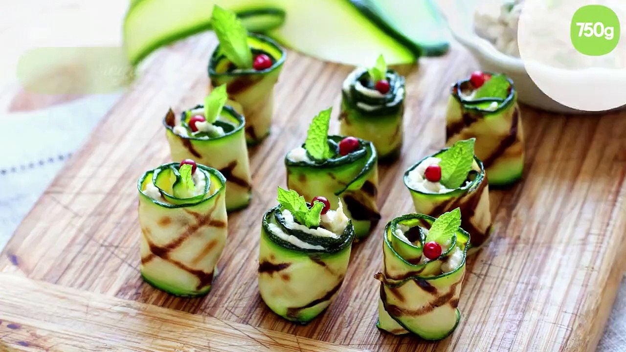 Roulés courgette et thon