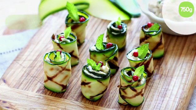 Roulés courgette et thon