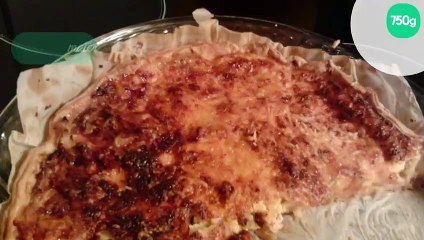 Tarte aux oignons et lardons