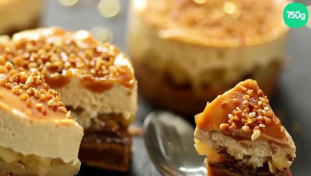 Dessert gourmand aux carambar et aux pommes