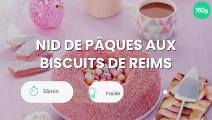 Nid de Pâques aux biscuits de Reims