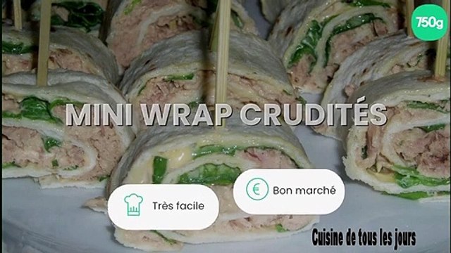 Mini wrap crudités