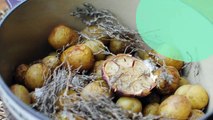 Cocotte de pommes de terre primeur de Noirmoutier au gros sel gris