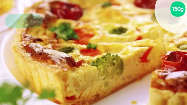 Tarte brocolis et tomates