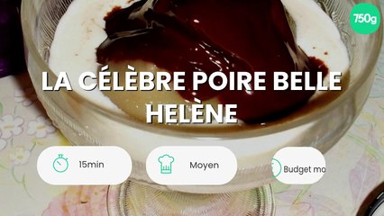 La célèbre poire Belle Helène