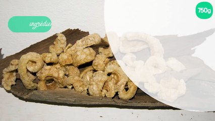 Couennes de porc frites