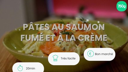 Pâtes au saumon fumé et à la crème