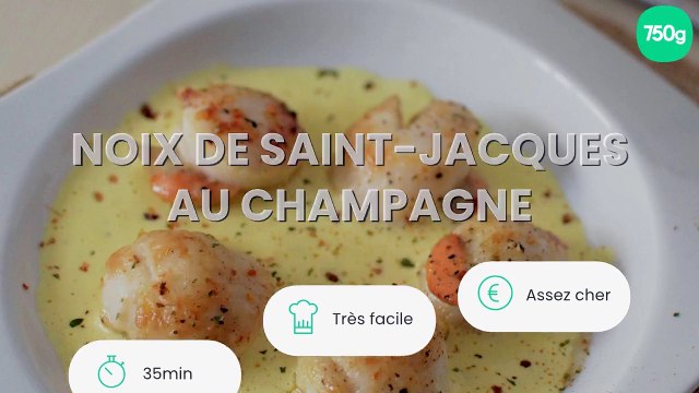 Noix de Saint-Jacques au champagne