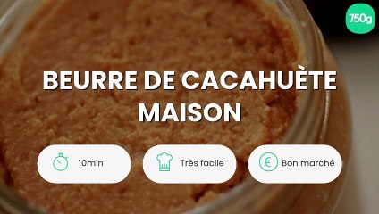Beurre de cacahuète maison