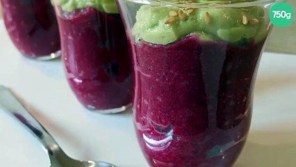 Verrine betterave rouge & avocat