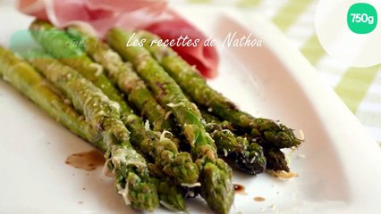 Asperges vertes grillées au parmesan