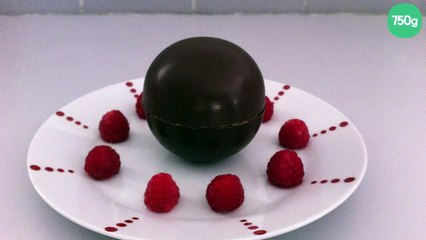 Sphère chocolat crème mascarpone