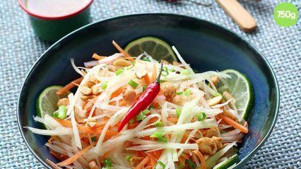 Salade de papaye verte façon thai
