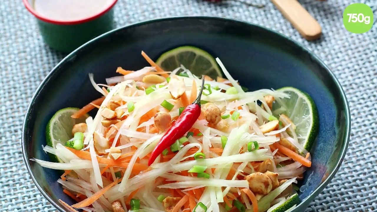 Salade de papaye verte façon thai