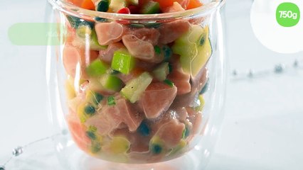 Tartare aux deux saumons