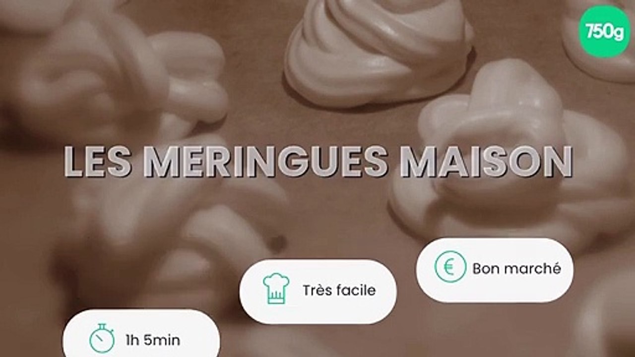 Les meringues maison