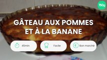 Gâteau aux pommes et à la banane