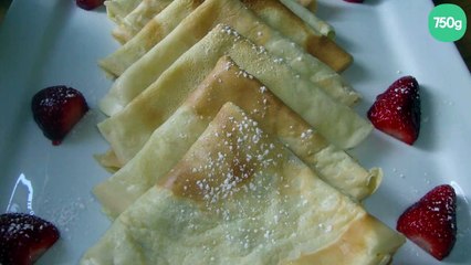 Crêpes à l'eau légères et faciles